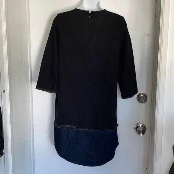ZARA TRAFALUC Denim Shift Dress-XS - Picture 5 of 9
